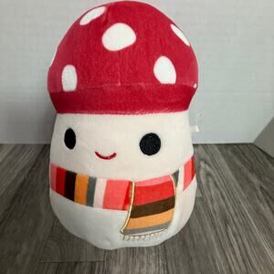Original Squishmallows Mushroom Plush by Kellytoy – Cute Red-White Cap Mushroom